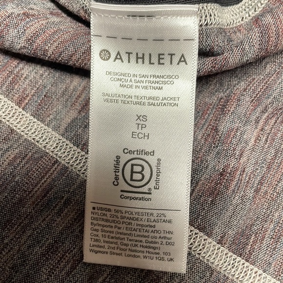 Athleta Salutation Textured Jacket Meadow Decadent Chocolate - Picture 7 of 9
